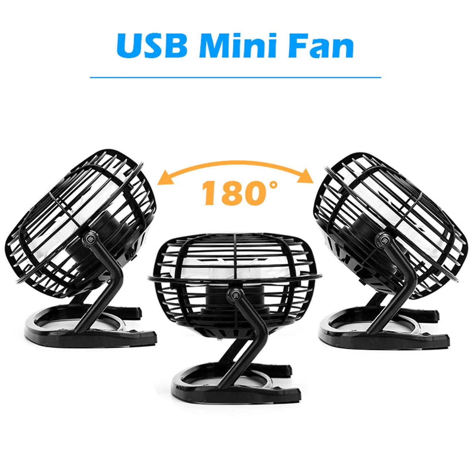 Desk Fans under $15.00 Desk Fans Small Quiet 6 Inch Small Fan for Desk Portable USB Desktop Small Fan 360° Rotate Personal Fan for Desktop Home Office Travel Quiet Cooling Mini Fan
