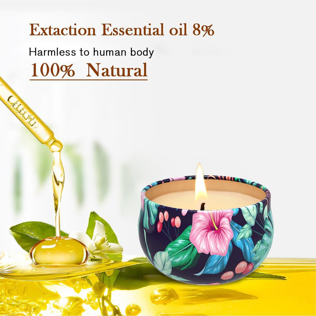 3 Pack Scented Candles Gift, 2.5 Oz Aromatherapy Candles for Home Scented, Natural Soy Candles Stress Relief Gift for Women, Portable Small Jar Candles Set Gifts for Christmas, Birthday, Mother'S Day