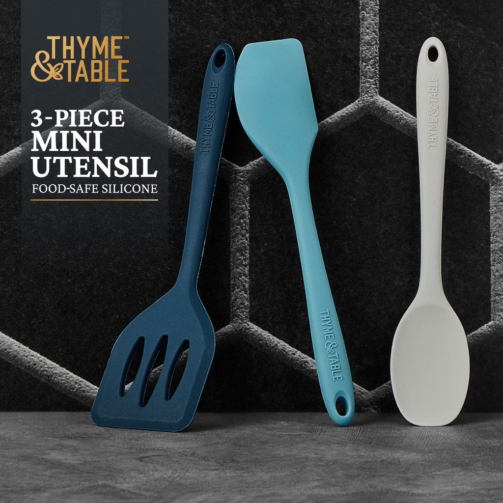 Thyme and Table Silicone Mini Kitchen Utensil Set, 3 Pcs