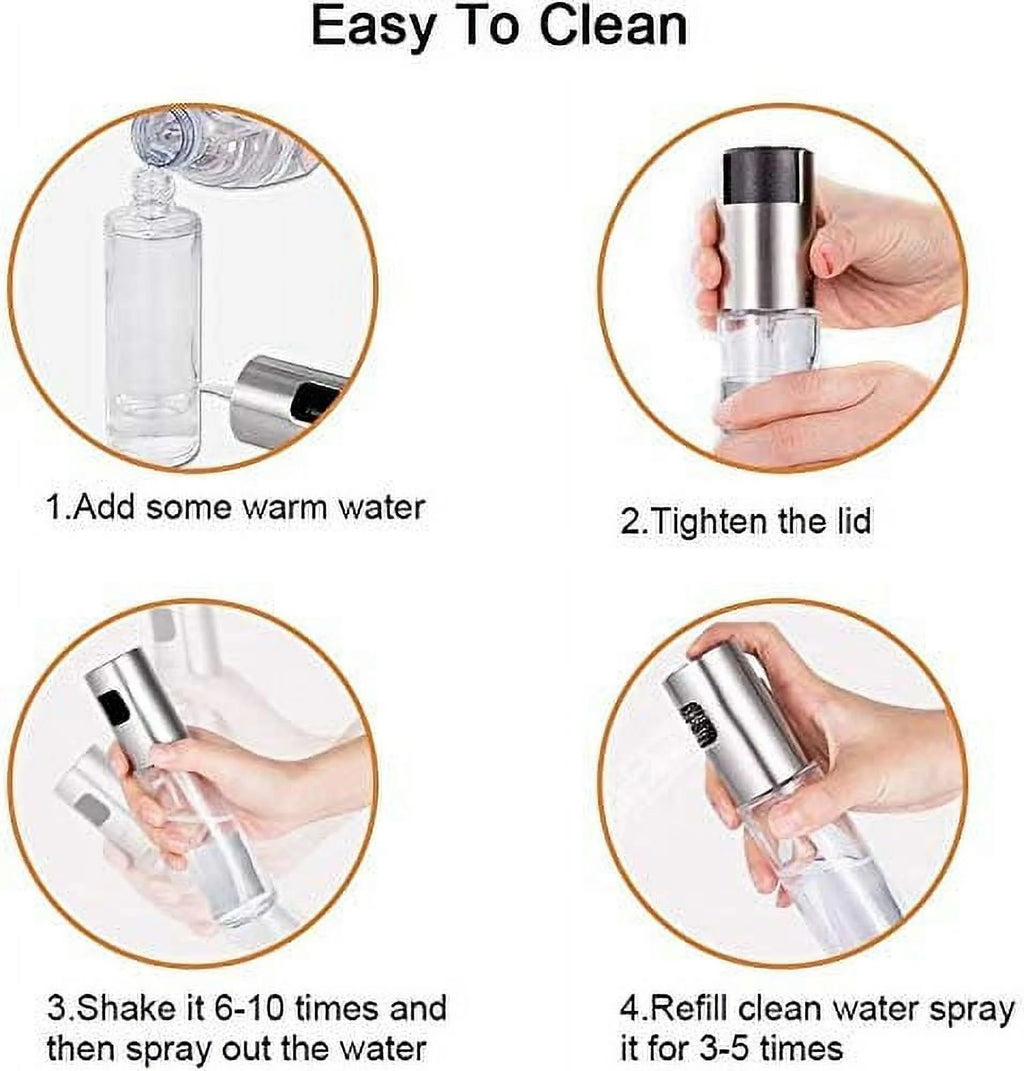 Oil Sprayer, 2 Pcs Olive Oil Sprayer Oil Sprayer with Olive Oil Holder, Fried Chicken, BBQ, Baking, Barbecue, Air Fryer, Salad, Olive Oil Dispenser Set