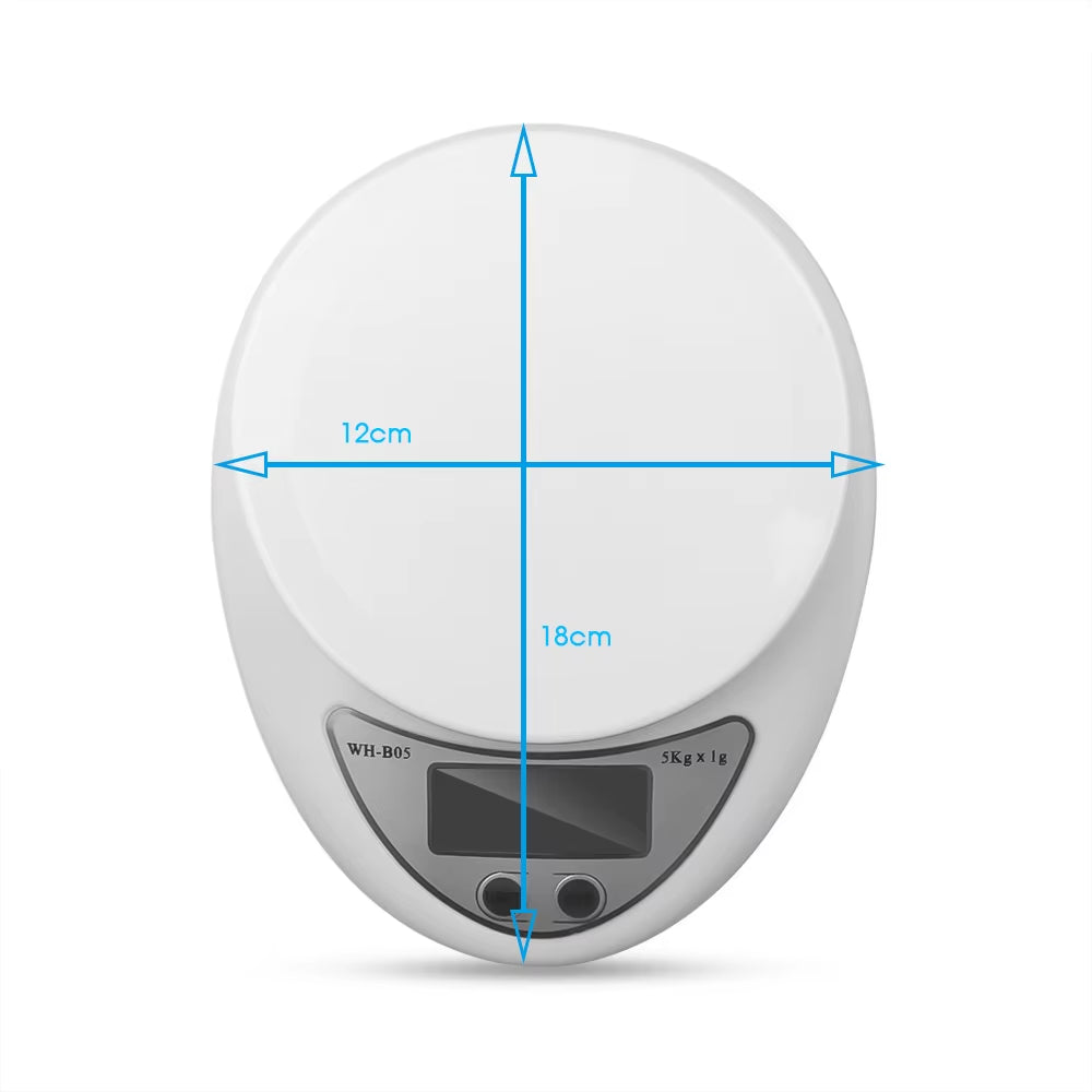 5KG/1G Mini Portable Electronic Digital Kitchen Scale LCD Display Measuring Food Jewelry Digital Scale Kitchen Accessories Tools