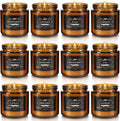 12 Pcs Scented Candles with Added Natural Essential Oils, 3.05Oz, Suitable for Various Festivals, Parties, Yoga, and Home Scene