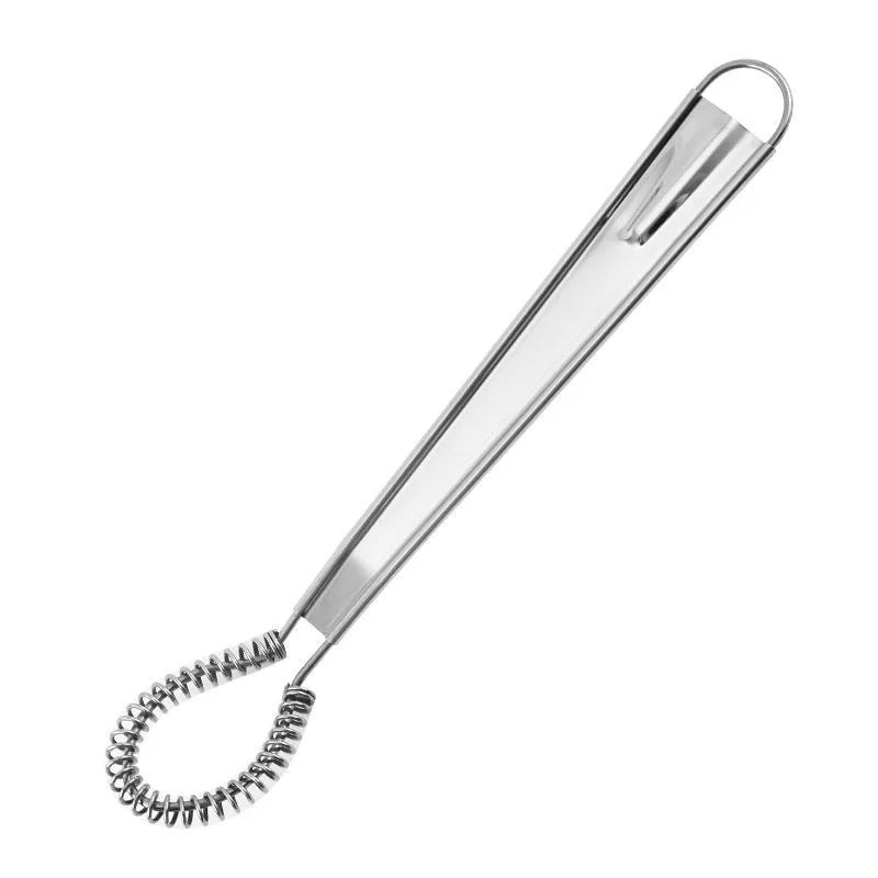Handheld Mini Kitchen Egg Blender Stainless Steel Spring Manual Egg Beater Honey Cream Blender Kitchen Baking Tools