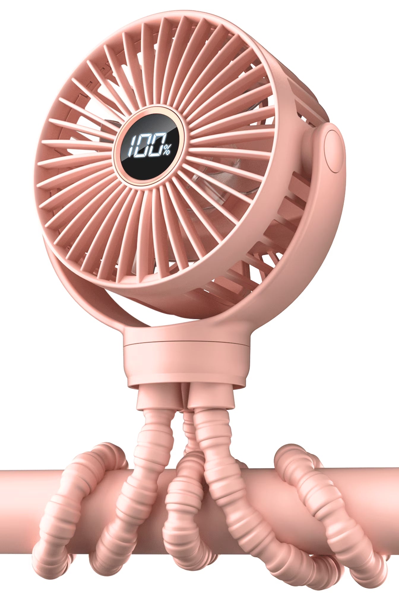 Portable Baby Stroller Fan,Clip on Fan for Stroller and Car Seat, Safe and Quiet,4000Mah, 3-Speed Adjustable