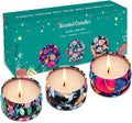 3 Pack Scented Candles Gift, 2.5 Oz Aromatherapy Candles for Home Scented, Natural Soy Candles Stress Relief Gift for Women, Portable Small Jar Candles Set Gifts for Christmas, Birthday, Mother'S Day