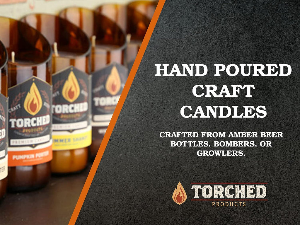 Beer Scented Candles | Natural Soy Wax Candle | Blood Orange IPA Scent 8 Oz | Makes a Great Gift for Men, Beer Lovers, and Collectors | Bar Man-Cave Decor and Accessories