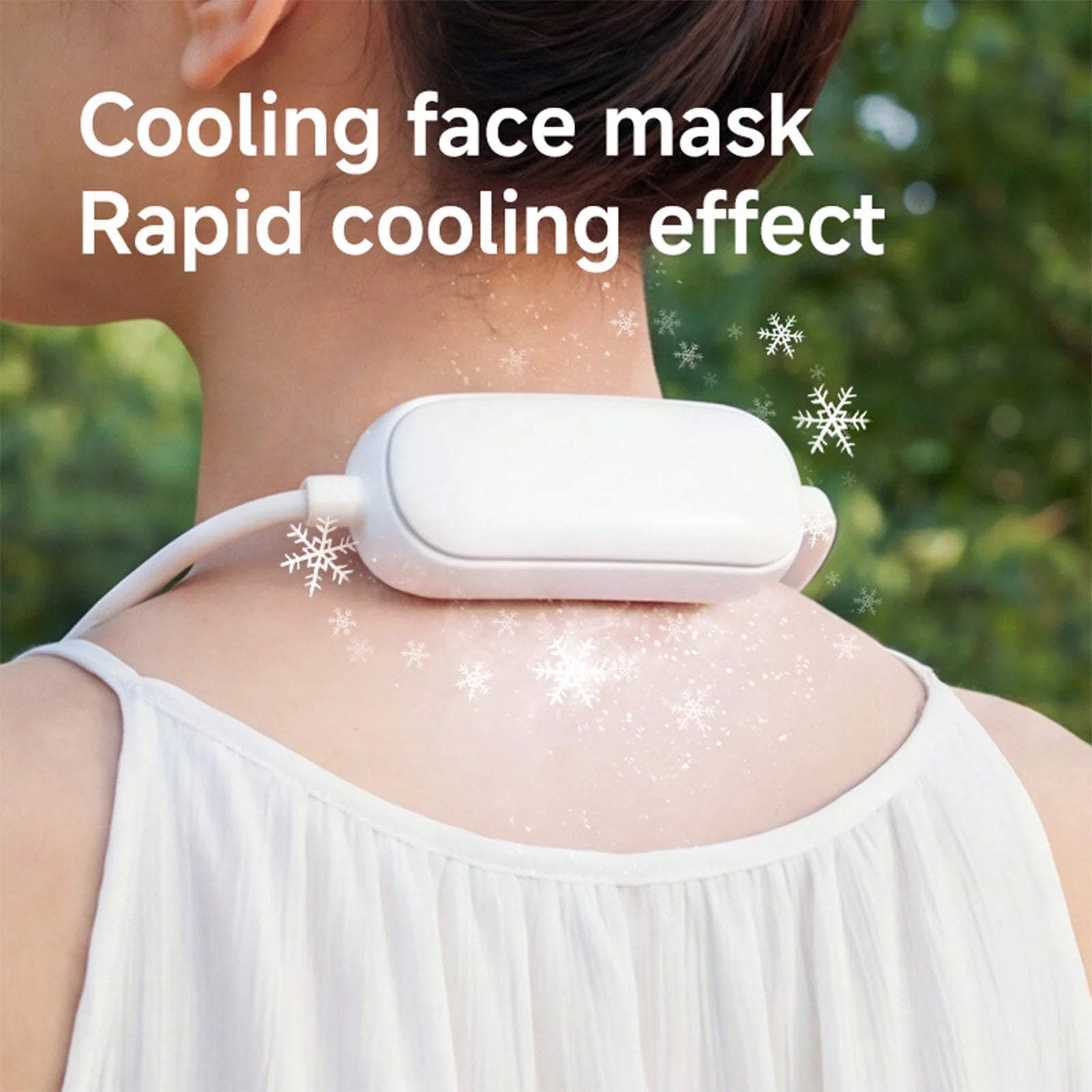 Portable Neck Fan, Semiconductor Cooling Neck Fan, Retractable Hose Wearable Fan, Usb Rechargeable Mini Cooling Fan, Silent Brushless Motor Neck Air Cooler with Aromatherapy Function